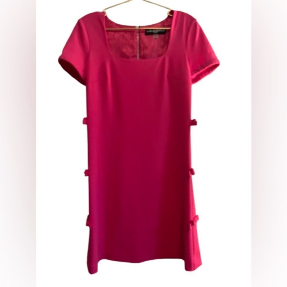 Karl Lagerfeld Pink Sheath Mini Dress Square Neck - Picture 2 of 9
